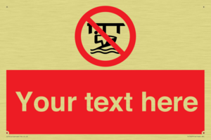 Custom Do not use watercraft in the vicinity of piers